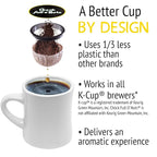 Chock Full o'Nuts Variety Pack, K-Cup Compatible Pods (48 Count) - Arabica Coffee in Eco-Friendly Keurig-Compatible Single Serve Cups