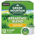 Green Mountain Coffee Roasters Breakfast Blend Single-Serve Keurig K-Cup Pods, Light Roast Coffee, 12 Count