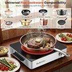 Single Infrared Burner, 1800w electric stove, compact size portable electric stove, burners for cooking, hot plates for cooking, portable cooktop, hot plates for countertop