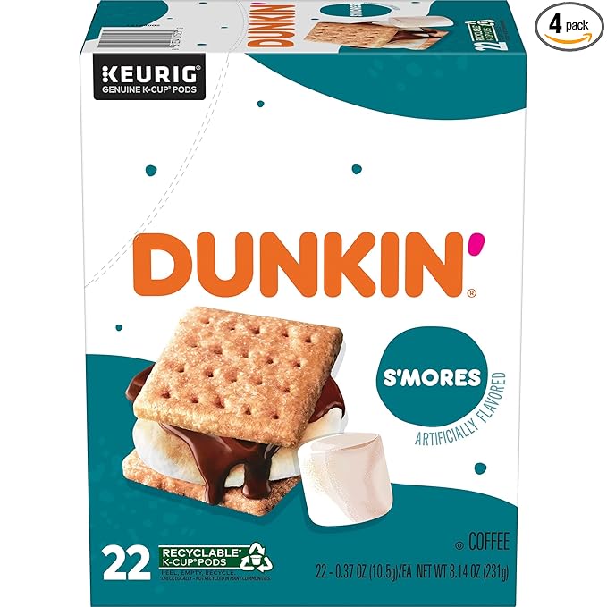 Dunkin’ S’mores Flavored Coffee, 88 Keurig K-Cup Pods