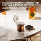 Tastyle Single Serve Coffee Maker for K Cup, Ground and Tea Leaves, Hot and Iced Coffee Machines with Bold Setting, 6 to 16 Oz Brew Sizes, Compact for Small Spaces, Black (2.0 Version)