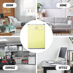 ICEBOX 2.5 Cu. Ft. Compact Refrigerator, ENERGY STAR Certified Small Refrigerator, Single Door Mini Fridge with Chiller Compartment, R600a Refrigerant, IBCR25SUN, Sun Yellow