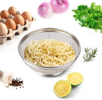 Tiawudi 5 Pack Strainers for Kitchen, 18/8 Stainless Steel Colander, Fine Mesh Strainer for Pasta, Rice and Fruit, Sieve for Strain, Drain, Rinse or Steam, Multi Size Sifter