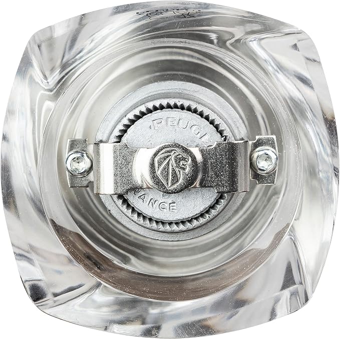 Peugeot Ouessant Acrylic and Stainless Steel Pepper Mill, 14cm/5-1/2-Inch