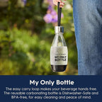 SodaStream - ART Sparkling Water Maker | STARTER KIT | CQC CO2 system | Includes 1x CO2 Cylinder, 1x32 & 1x16 Fl Oz Dishwasher Safe Bottles, 1x Bubly Flavor Drop | Combine with Pepsi Flavors | Black