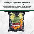 Vacuum Seal Bags 15" x 20" (50 Count) 5.5 Mil (Black and Clear) - BPA Free Commerical Grade Food Saver for Storage, Sous Vide, and Meal Prep Sealer Bag