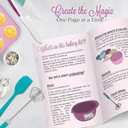 Kids Cooking Sets Real Kid Baking Set With Kid Safe Knife Set Beginers Baking Supplies With Nonstick Baking Pans, Kids Cook Book Best Baking Gift