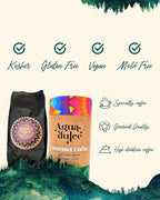 Ground Coffee Medium Roast by Agua Dulce. Costa Rican Specialty Gourmet Coffee — 100% Arabica Single Origin. Pack of 1 (12 oz)