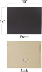 Pizza Stone, Ceramic Coating 15"x12" Rectangular Pizza Stone for Oven Grill BBQ, Easy Clean Bread Baking Stone with Unique Built-in 4 Handle