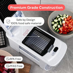 Fullstar XL Vegetable Chopper & Mandoline Slicer – Vegetable, Onion, Potato, Food, Veggie & Fruit Slicer, Dicer & Spiralizer with Pull-Out Catch Tray, Kitchen Gadgets & Gifts (11 in 1, White)