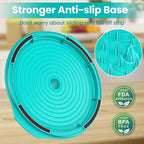 Chicken Shredder Tool Twist Large - 10'' Pro Meat Shredders for Chicken Breast,Visible Kitchen Gadgets Grinder Machine with Brush,Strong Anti-Slip Strip,Ergonomic Handle,BPA Free (Tiff-blue)