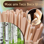 Perfect Stix Premium Wooden Coffee Stirrer Sticks, Thick Birch Wood 1000 Count, 5.5" Inches. Eco-Friendly Wooden Stirrers (5.5Inches / 1000PC)