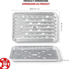 Starfrit 30-Pack Aluminum Grilling Trays - Recyclable - Disposable - Perfect for BBQ