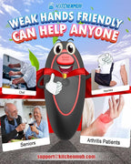 One Touch Electric Can Opener Fits Almost All Can Sizes for Seniors with Arthritis, Hand Held Battery Operated Can Opener with Smooth Edge, Food Safe Kitchen Gadgets Automatic Can Opener for Kitchen