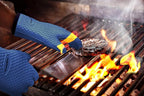 KITCHEN PERFECTION XL Silicone Smoker Oven Gloves-Extreme Heat Resistant BBQ Gloves-Handle Hot Food Right on Your Grill Fryer&Pit|Waterproof Grilling Cooking Baking Mitts|Superior Value Set+3 Bonuses