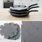 Felt Pot and Pan Protectors for Stacking, 12 Pieces in 3 Sizes, Extra Thick Divider Non-Slip Cookware Dividers Scratch-Resistant Pads for Nonstick Ceramic Glass Metal Pans