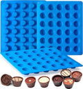 Sidosir 3pcs Peanut Butter Cup Mold, Silicone Mini Tart Pan for Bite Size Fat Bombs, Silicone Chocolate Candy Mold for Brownie (Bite Size Cup)
