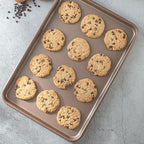 HAPPIELS Nonstick Baking Sheet Set of 2 – 10 x 15 Inch Non-Toxic Cookie Sheets | Premium Nonstick Jelly Roll Pans for Baking & Roasting | PFOA-Free, Durable Bakeware 15x10 in