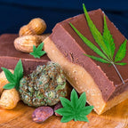 2 Pieces Weed Leaf Cake Fondant Mold Pot Leaves Silicone Mold for Weed Leaf Theme Cake Decoration, Chocolate Candy Polymer Clay Cookie Sugar Craft (Rose Red)