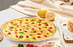 P&P CHEF Pizza Pan Set of 2, Stainless Steel Pizza Tray, Round Pizza Plate For Pie Cookie Pizza Cake, Non Toxic & Heavy Duty, Dishwasher Safe & Easy Clean, 13.5 Inch & Silver