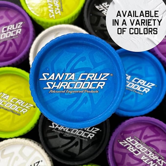 Santa Cruz Shredder Grinder for Herbs Knurled Top for Stronger Grip 2-Piece Medium 2.2 (Purple)