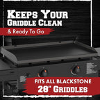 KITCHEN PERFECTION 28" Premium Silicone Griddle Cover Mat For Blackstone Griddle 28 Inch - Hermetic Protection From Rust & Debris All Year, Fits All Blackstone 28 Inch Models - Food Grade Silicone