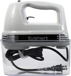 Cuisinart Power Advantage Plus 9-Speed Hand Mixer, 220W-Motor Hand Blender Electric Mixer with 9 Speed Settings, XL Dishwasher-Safe Beaters, 3 Low Mixing Speeds, Storage Case, Cool Grey
