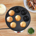 Health and Home Electric Japanese Takoyaki Octopus Pan 8- Balls,Cake Pops Maker With Nonstick Coating,dessert,Maker Danish Aebleskiver and Ebelskiver Maker
