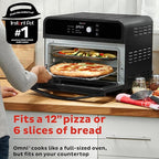 Instant Pot Omni 19QT/18L Toaster Oven Air Fryer, 7-in-1 Functions, Fits 12" Pizza, Crisps, Broils, Bakes, Roasts, Toasts, Warms, Convection, 100+ In-App Recipes, from the Makers of Instant Pot, Black