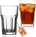 Highball Drinking Glasses Set of 24, 12.5 oz Glass Tumbler - Water Glasses & Beer Glassware for Kitchen - Durable Drinkware Set for Juice, Soda, Iced Tea & Cocktails - Heavy Base, Dishwasher Safe