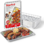 Starfrit 30-Pack Aluminum Grilling Trays - Recyclable - Disposable - Perfect for BBQ