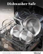 Titanium Pans set, 8+10+12Inch Pure Titanium Hammered Pro with Two Lids, Non-Toxic Skillet for Cooking, PFAS/PFOA/PTFE Free Cookware, Dishwasher&Oven Safe, Kitchen Induction Compatible