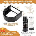 Drip Tray Mug Riser for Keurig K-Express Single Serve K-Cup Pod Coffee Maker, Coffee Cup Riser for Keurig Accessories, Reduce Splashes