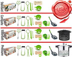 Supa Ant Canning Supplies - US Assembled Certified Food Grade Stainless Steel Canning Kit with XL Ladle, Wide Kitchen Funnel, Jar Lifter and Wrench, Bubble Popper/Measurer, Lid Lifter, Kitchen Tongs