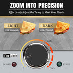 FineMade Electric Griddle Nonstick, Multi-Funtional Quesadilla Maker 10 Inch, Electric Grill Indoor, Pancake Griddle & Pan, Smokeless Indoor Grill, Non-stick Surface, Silver