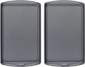 GoodCook Everday Nonstick Carbon Steel 17 x 11-Inch Baking Sheet Set, 2 Pack – Medium Sized Cooking Pans, Bakeware Set, Cookie Sheets for Baking, Oven Pan Set