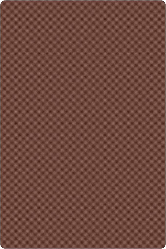 TrueCraftware- 18" X 12" X 1/2” Cutting Board for Kitchen Brown Color Plastic- Durable Kitchen Cutting Board Commercial Chopping Board Non Slip Surface Cutting Mat for Meat Vegetables Dishwasher Safe