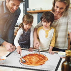 Silicone Macaron Baking Mat, Non Stick Pastry Mat for Rolling Dough,Silicone Mat for Baking Pizza, Cookie, Bread, Fondant, Macarons, Reusable and Large Silicone Mat
