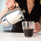 VeoHome Stovetop Espresso Coffee Maker - l Multi-Stove Stainless Steel Induction Moka Pot (300 mL)