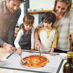 Silicone Baking Mat, Non Stick Silicone Pastry Mat for Dough Rolling, Fondant Mat, Pie Crust Pizza, Macaron,Cookie Sheet, Reusable Baking Supplier Tools White Gray 32X24INCH