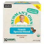 Newman's Own Organics Newman's Special Blend, Keurig Single-Serve K-Cup Pods, Medium Roast Coffee, 32 Count