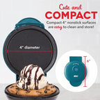 Dash Mini Maker Set - Customized Treat Maker - Supports Multi-Function Cooking - Easy Cleanup and User-Friendly Design - Coral, Mint & Teal - Waffle, Griddle & Heart Shaped Waffle Irons