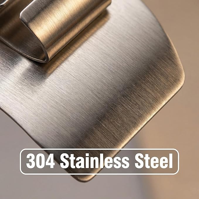 Stainless Steel Finger Guards For Cutting Food Avoid Hurting, Premium 304 Stainless Steel Finger Protector,Slicing Tool Finger Protectors when Cutting, Slicing, Dicing, Chopping (2A 2B)