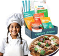 eat2explore Cooking Kits for Kids 15 Pcs – Interactive & Educational Kids Cooking Sets Real for Ages 5 and Up,3 Recipe Cards & Global Ingredients – Fun for Young Chefs (Ukraine Edition)