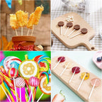 1000Pcs 6 Inch White Paper Lollipop Sticks, Paper Sucker Sticks, Cake Pop Stick for Cake Toppers, Chocolate,Cookie,Rainbow Candy