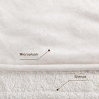 Electric Heated Blanket Full Size - 72"x84", Soft Flannel Heating Blanket, 10 Heating Levels, 1-12 H Auto Shut Off, Breathable Warm and Washable for Bed, White