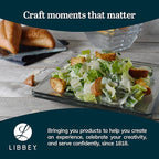 Libbey Tempo Glass Dinnerware Set, Sleek Square Clear Glass Plates and Bowls Set of 12, Dishwasher Safe Dinnerware for Parties or Everyday Use