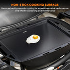 Stanbroil Cooking Griddle Insert for Weber Q100/Q1000 Series Grills, Full Size Nonstick Griddle Plate for Weber Q100 Q1200 Q120 Q1000 Grills