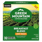 Green Mountain Coffee Roasters Breakfast Blend Keurig Single-Serve K-Cup Pods, Light Roast Coffee, 32 Count