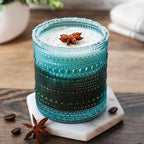 Kate Aspen Hobnail Beaded Drinking Glasses Vintage Glassware Set | Cocktail Glass Set, Juice Glass, Water Cups | Makes A Great Hostess Gift, Gift for Newlyweds (Aqua Blue)